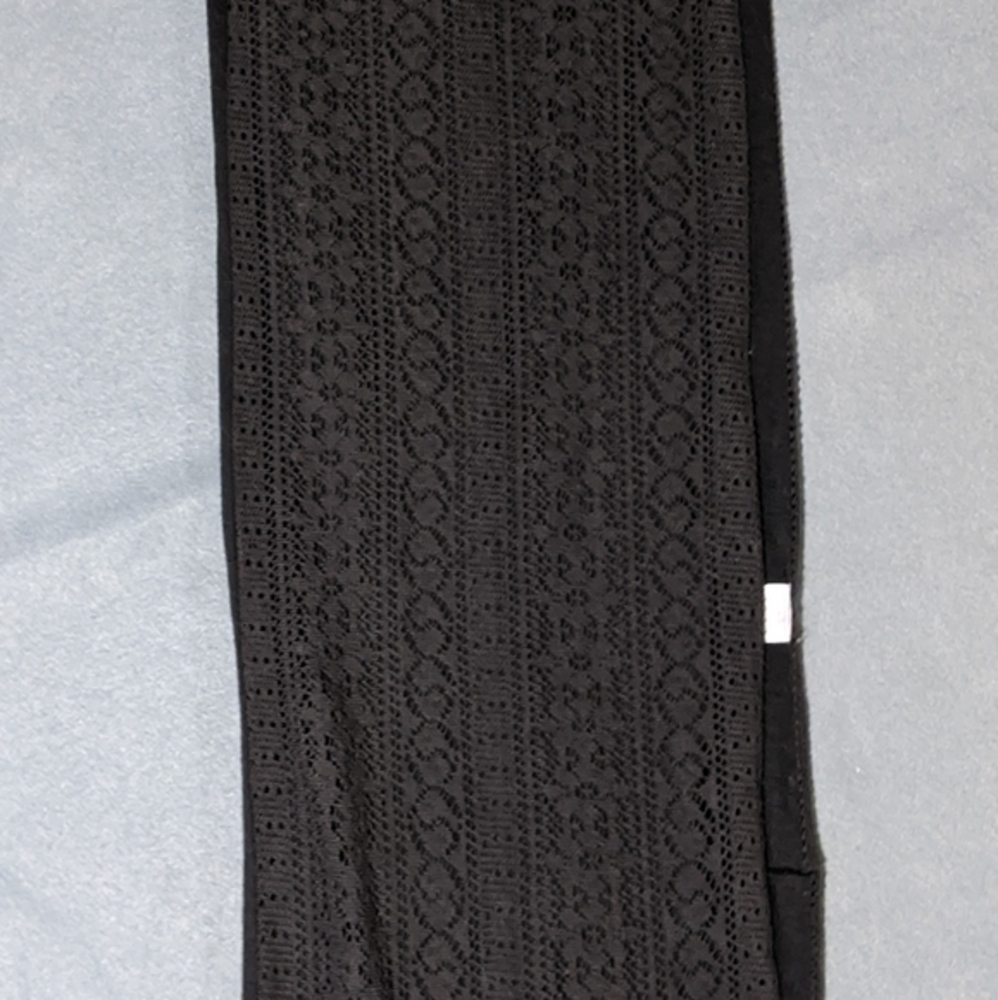Ladies black infinity scarf